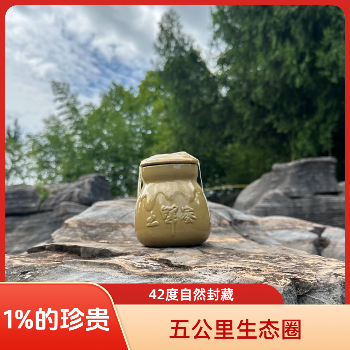 【新蜂人】原始生态纯正天然 百花土蜂蜜陶瓷罐装野生蜂蜜