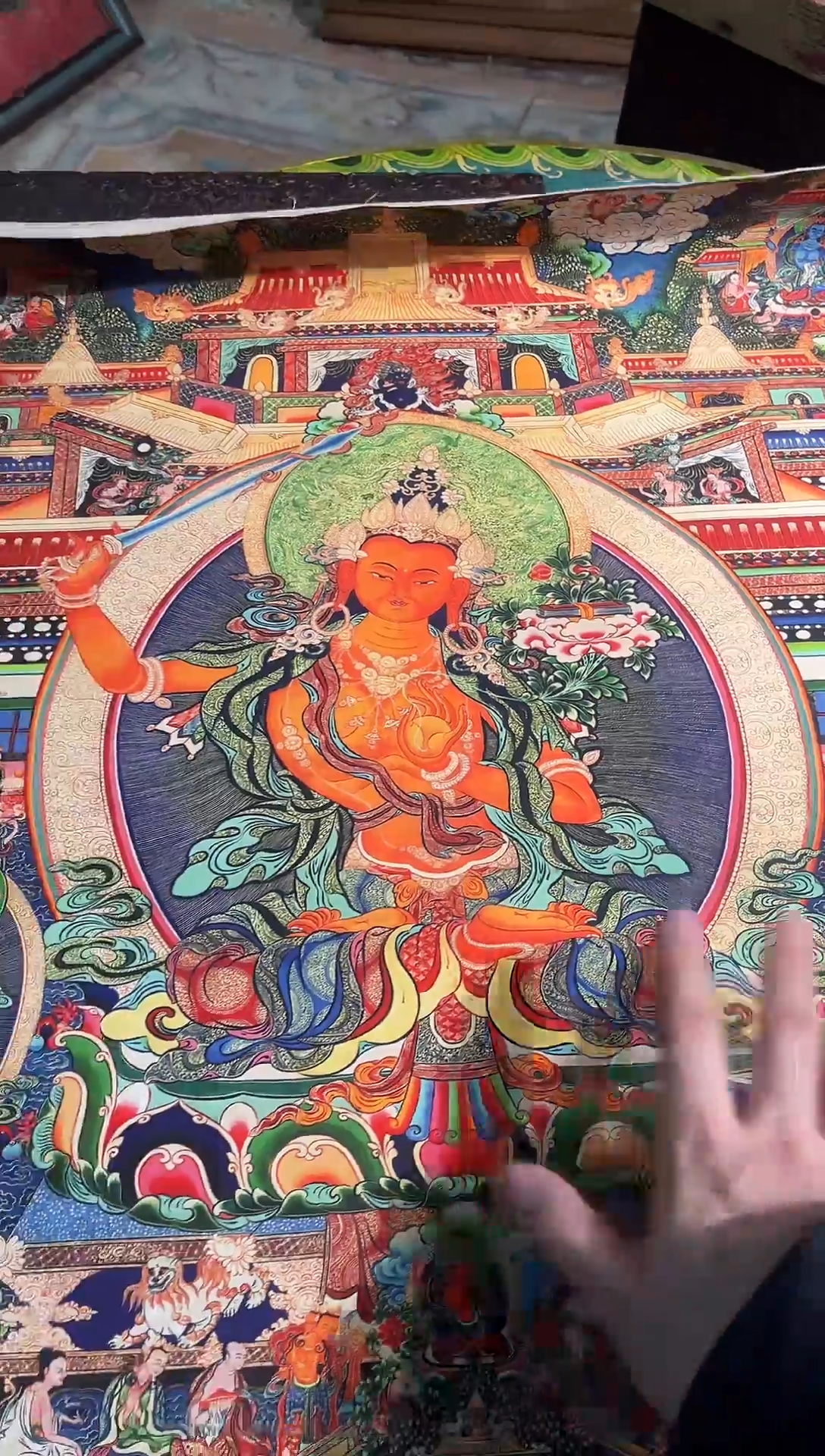 卷轴画曦曦的唐卡tk160