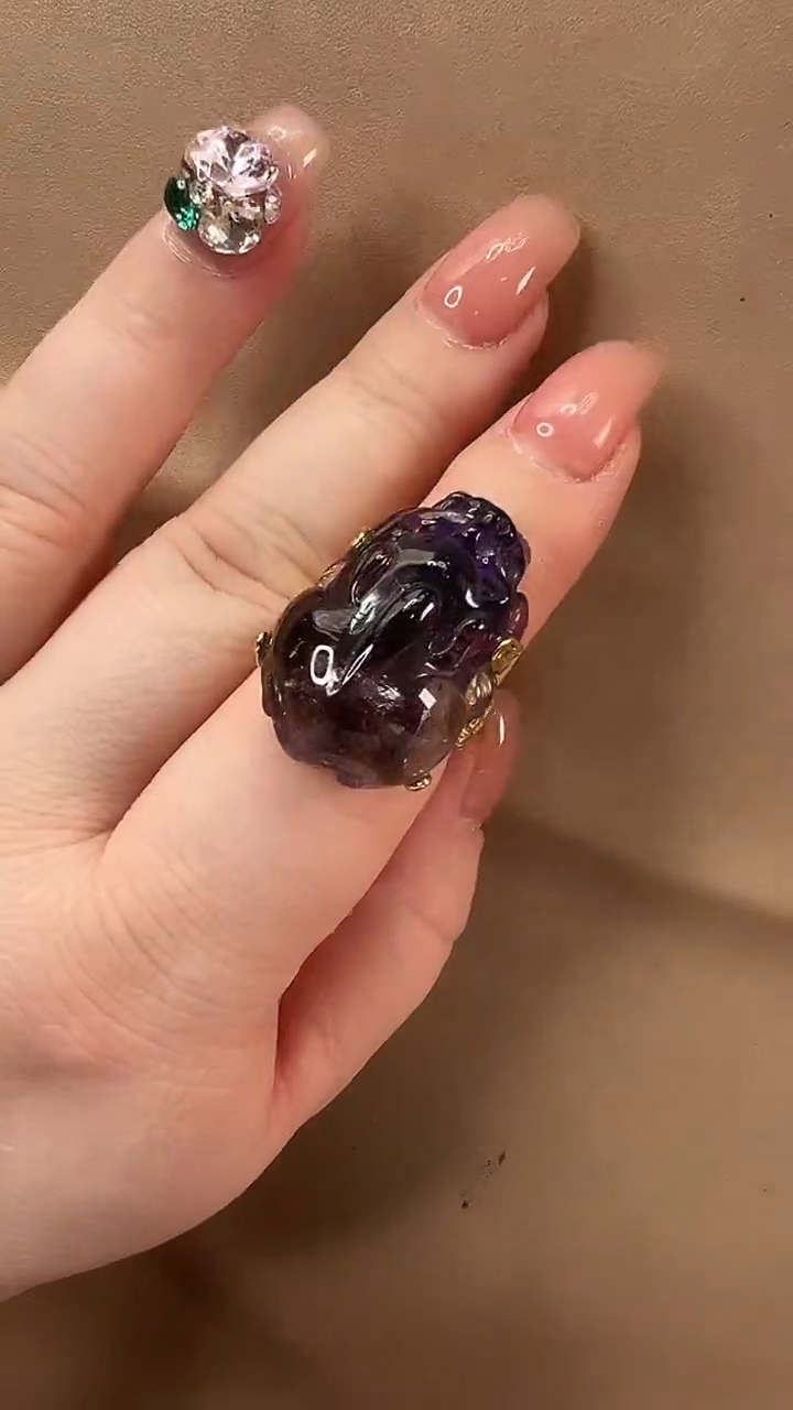 颈饰银S925镶嵌水晶戒指