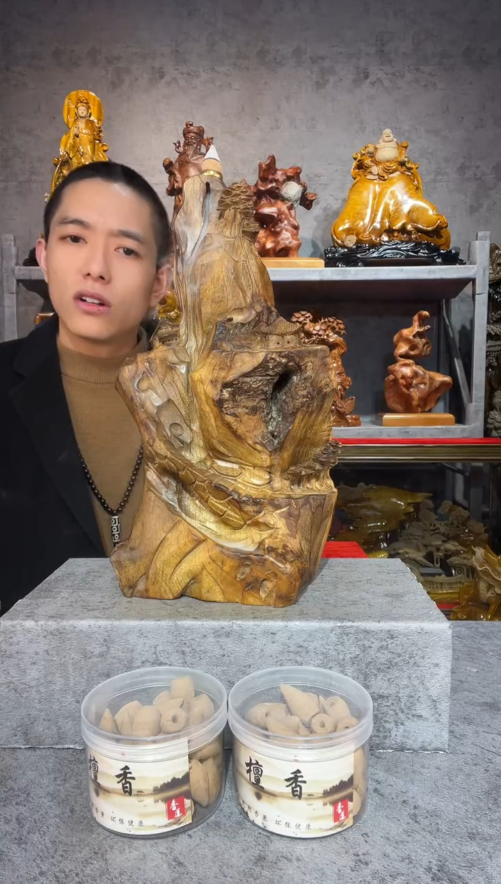 【闪购商品】金丝楠金丝楠木精工雕刻摆件