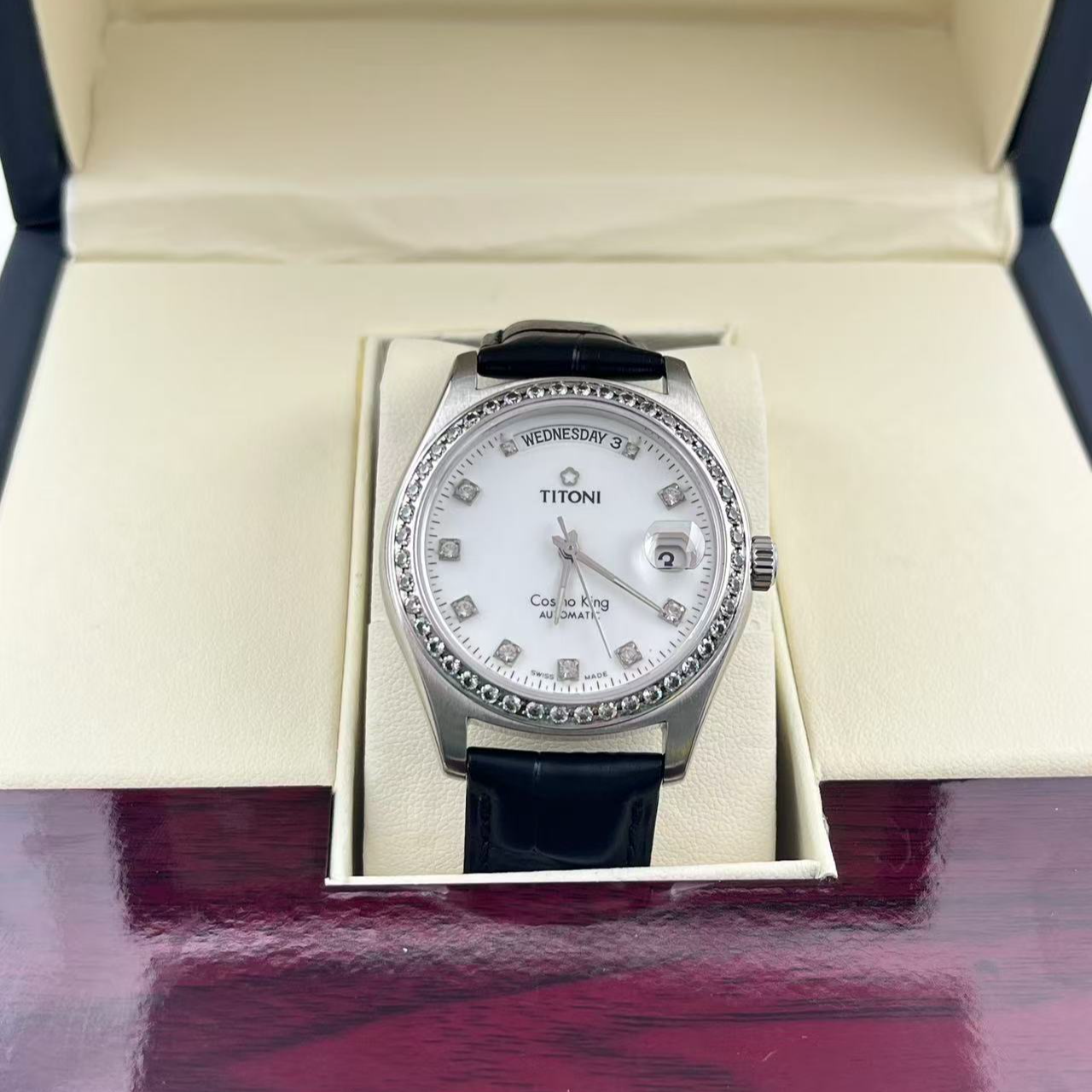 95新 Titoni/梅花 梅花/大师系列/表径38mm/