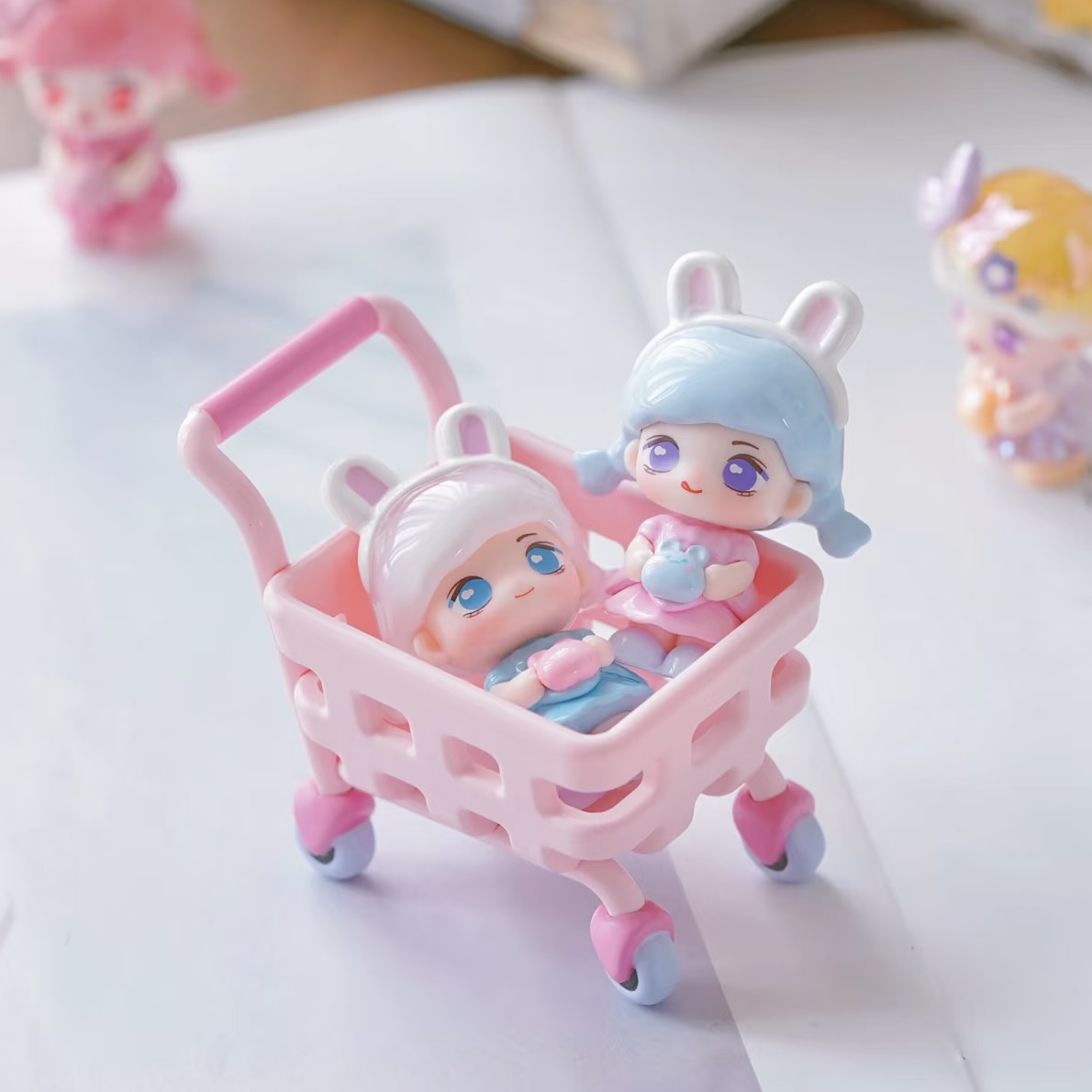 【三咪兔之梦想成真系列萌粒】壳桃果家正版盲盒手办可爱礼品礼物PV