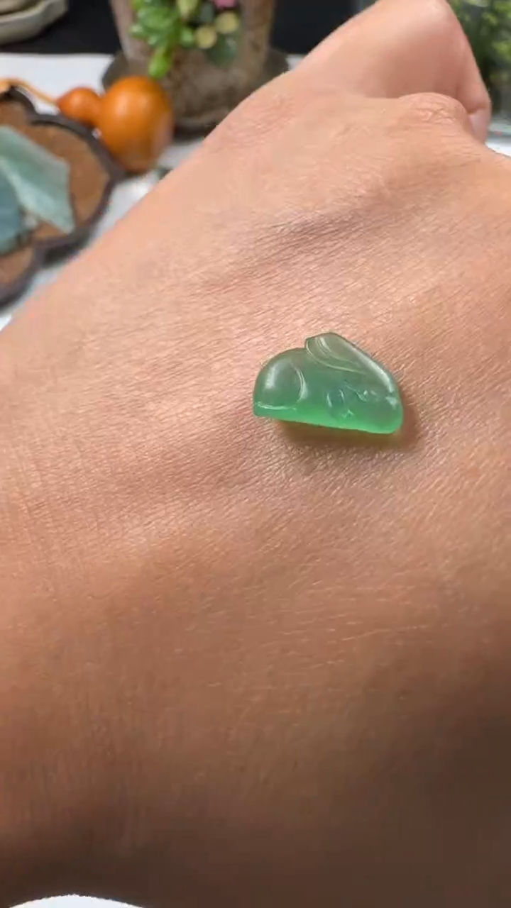 【闪购商品】定制翡翠未镶嵌兔子