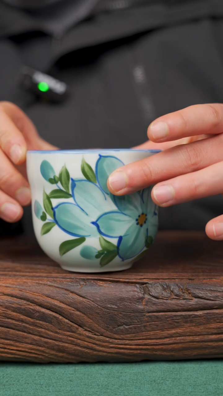 【闪购商品】瓷片94景德镇杯釉下手工手绘瓷器