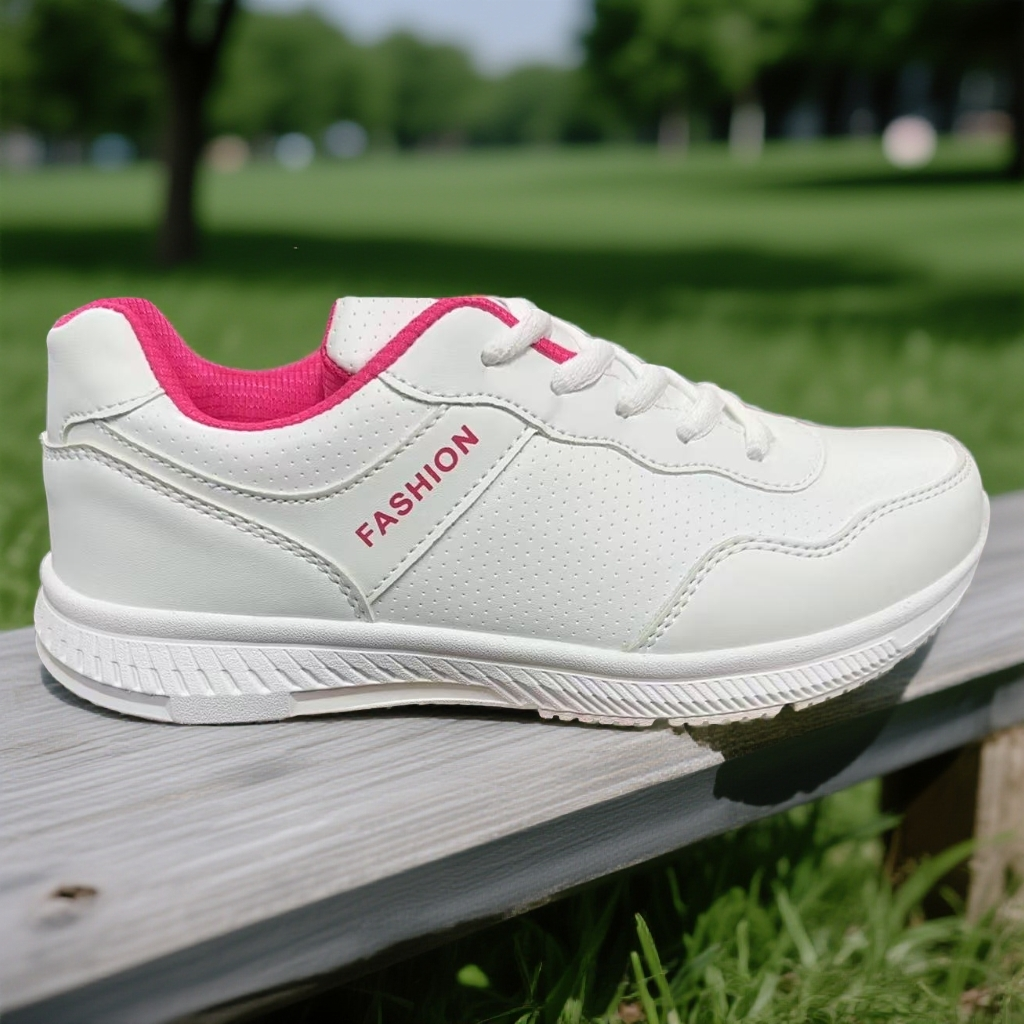 耐磨跑步鞋女轻便夏季单鞋时尚皮面舒适小道吸汗透气0702