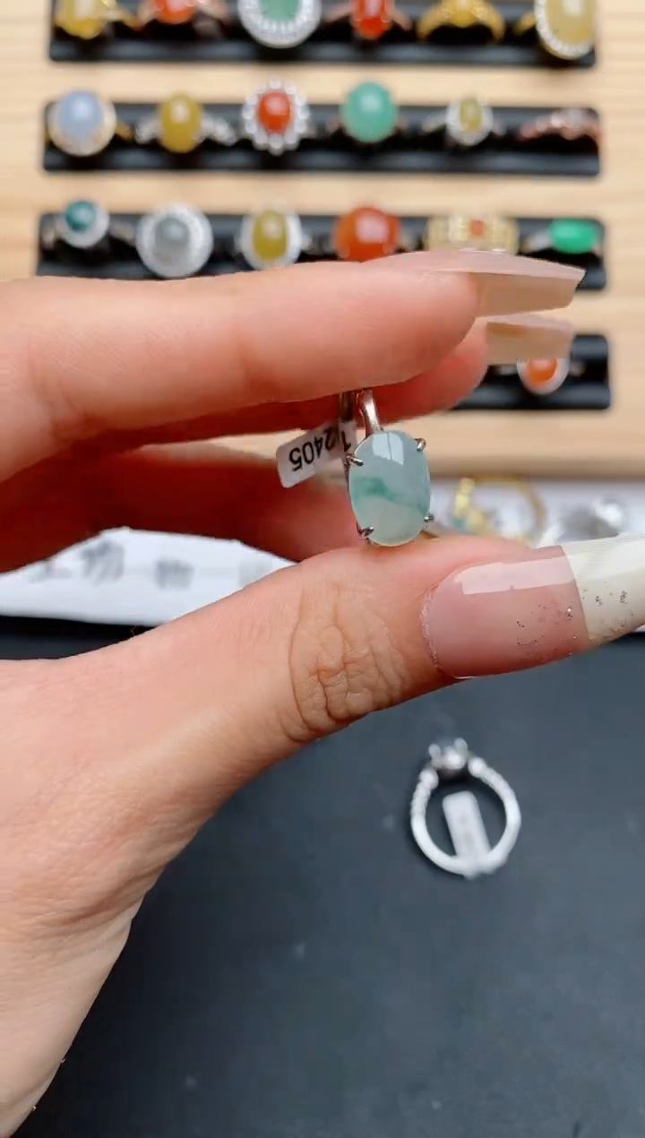 【闪购商品】翡翠戒指银S925镶嵌.....