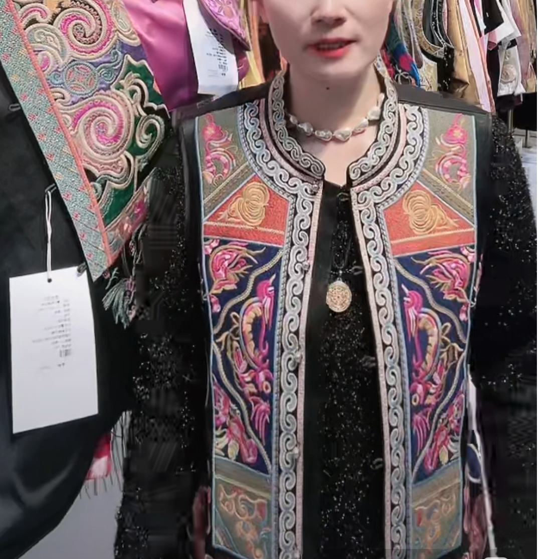 民族风提花唐装双面网红百搭复古马甲