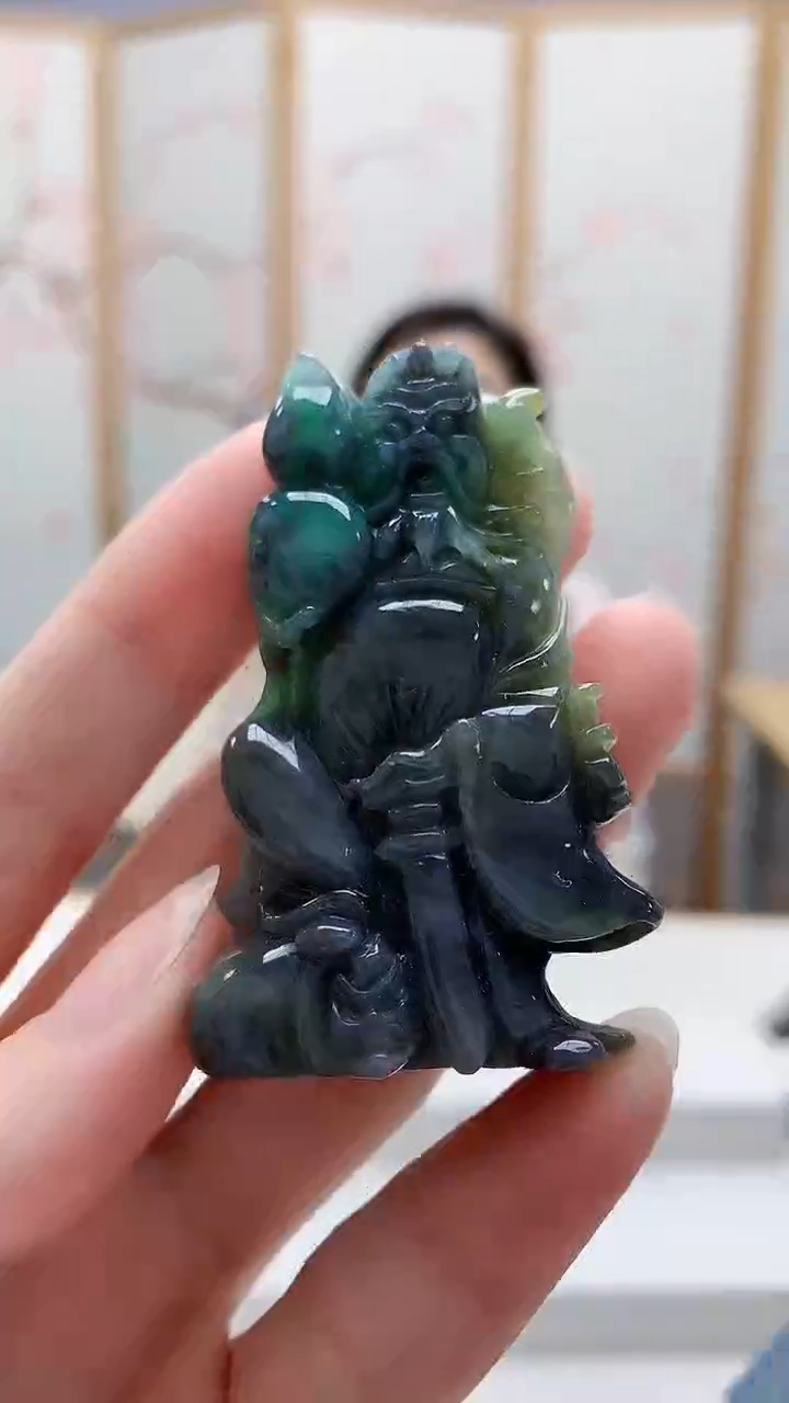 未镶嵌定制翡翠5160ry-毛货挂件65