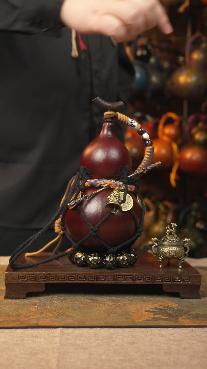 【闪购商品】145大漆葫芦一物一拍记550ml