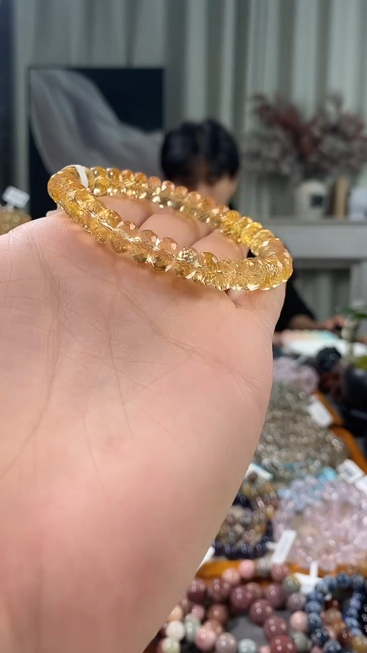 未镶嵌手链水晶我****塌黄水晶