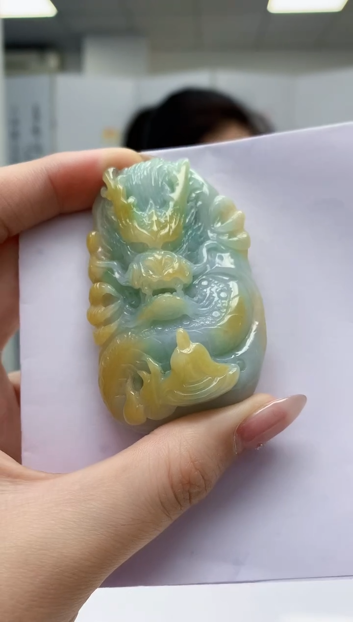 【闪购商品】定制翡翠未镶嵌4902jw-毛货挂件89