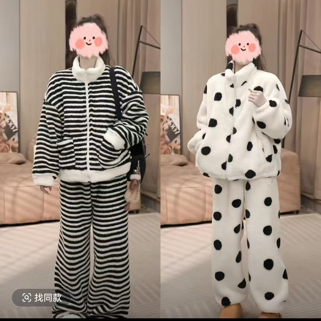 6002【墨蓝】冬季新款睡衣