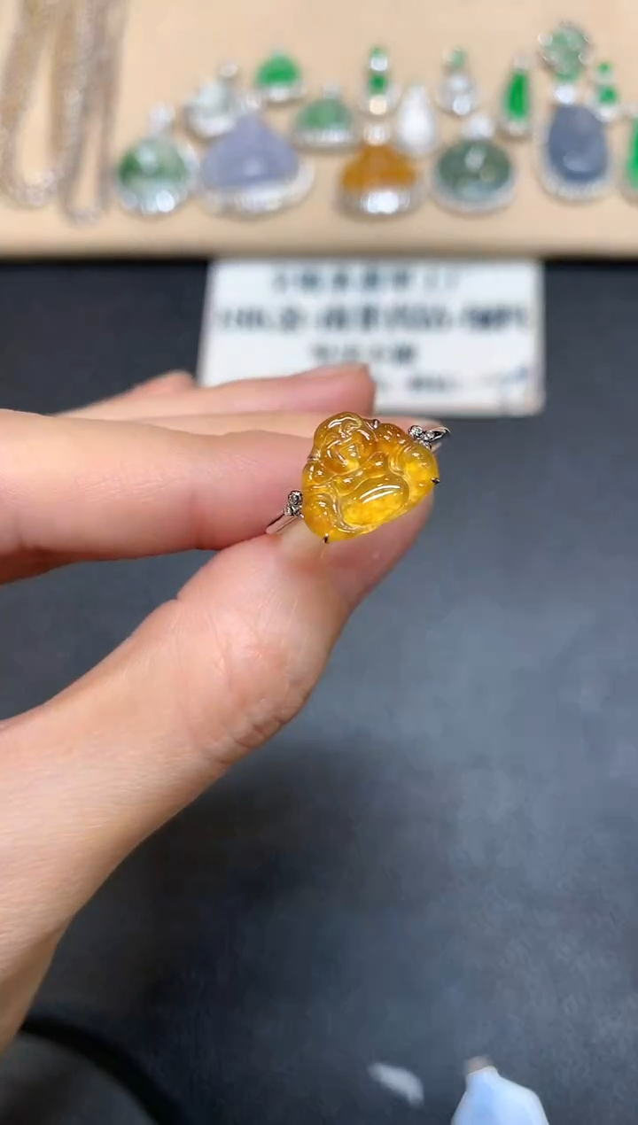 【闪购商品】翡翠戒指18K金镶嵌【无服务费