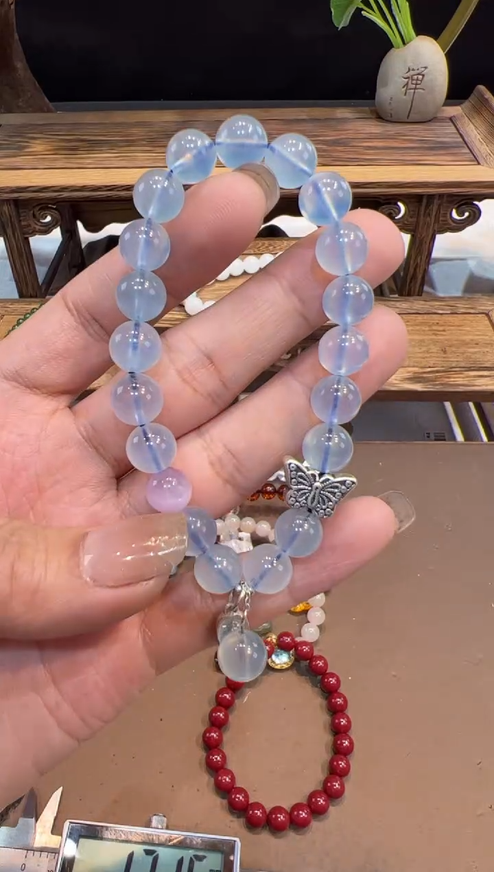【闪购商品】海蓝宝石手链未镶嵌@@手饰