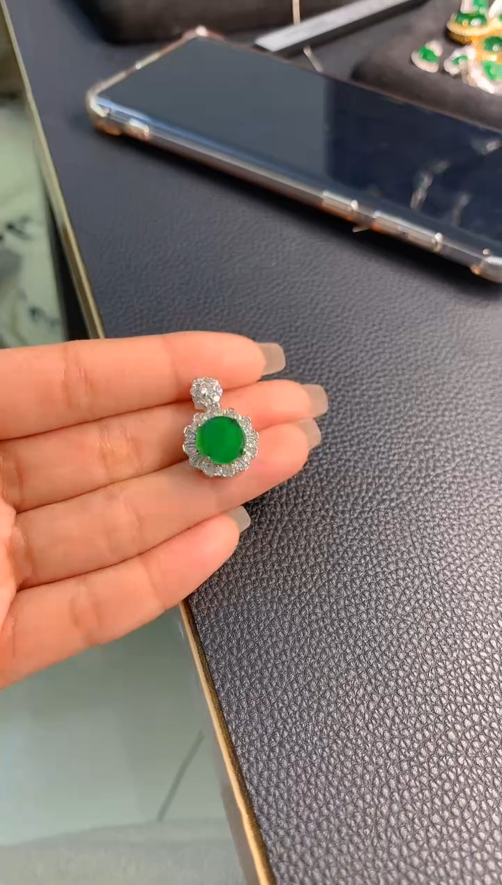 【闪购商品】翡翠颈饰银S925镶嵌多样性
