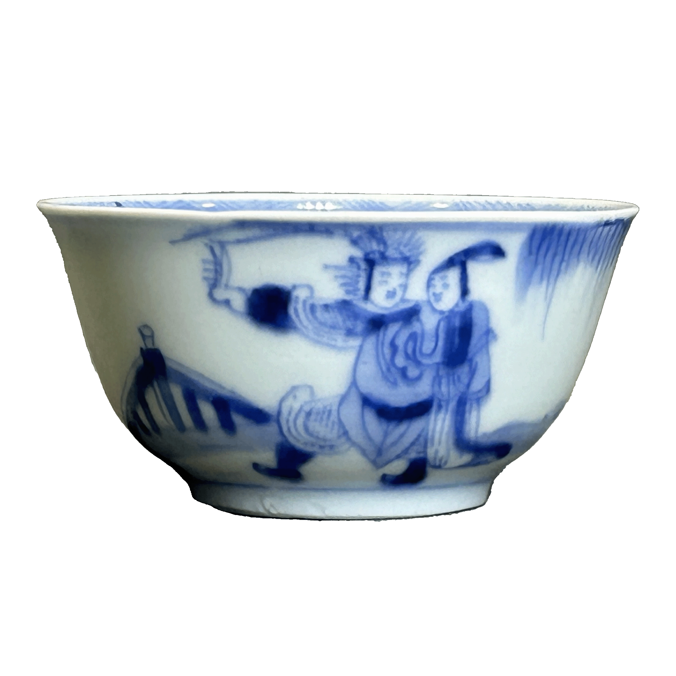 26110904x青花凤仪亭纹杯