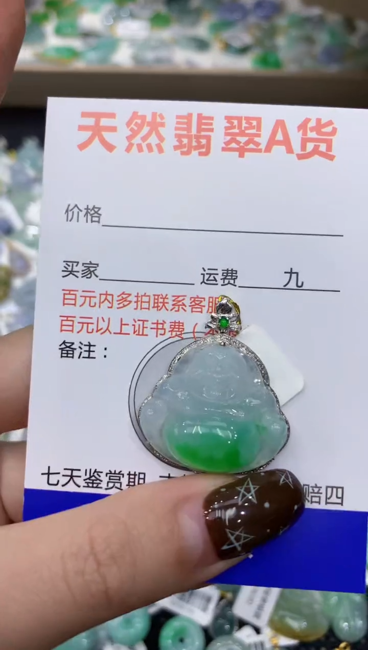 【闪购商品】翡翠颈饰18K金镶嵌1111111111
