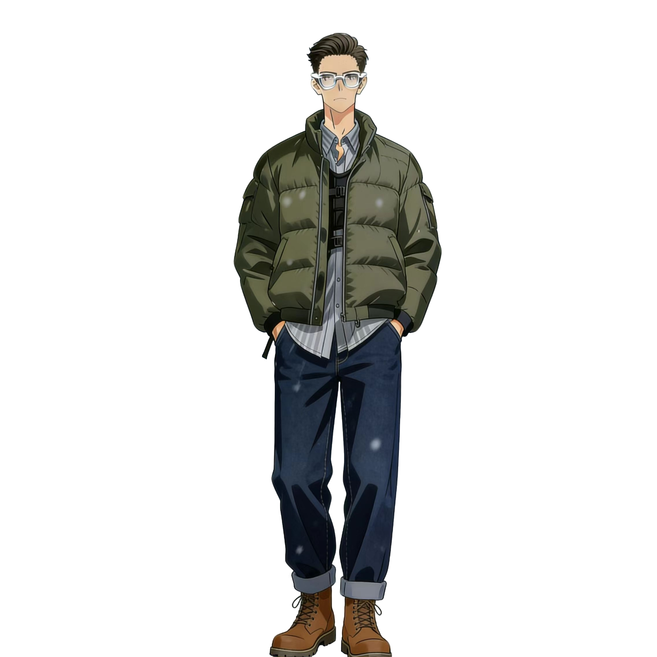 L加绒卫裤男秋冬保暖