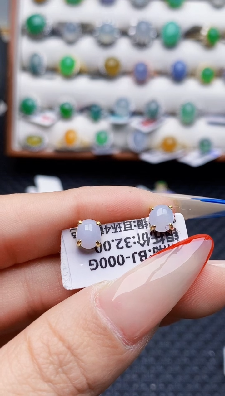 银S925镶嵌戒指翡翠3073