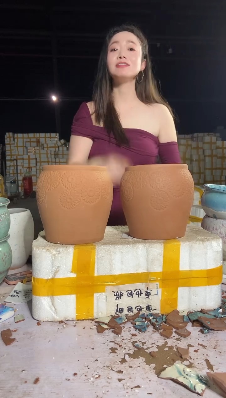 宜兴紫砂粗陶花盆16/20