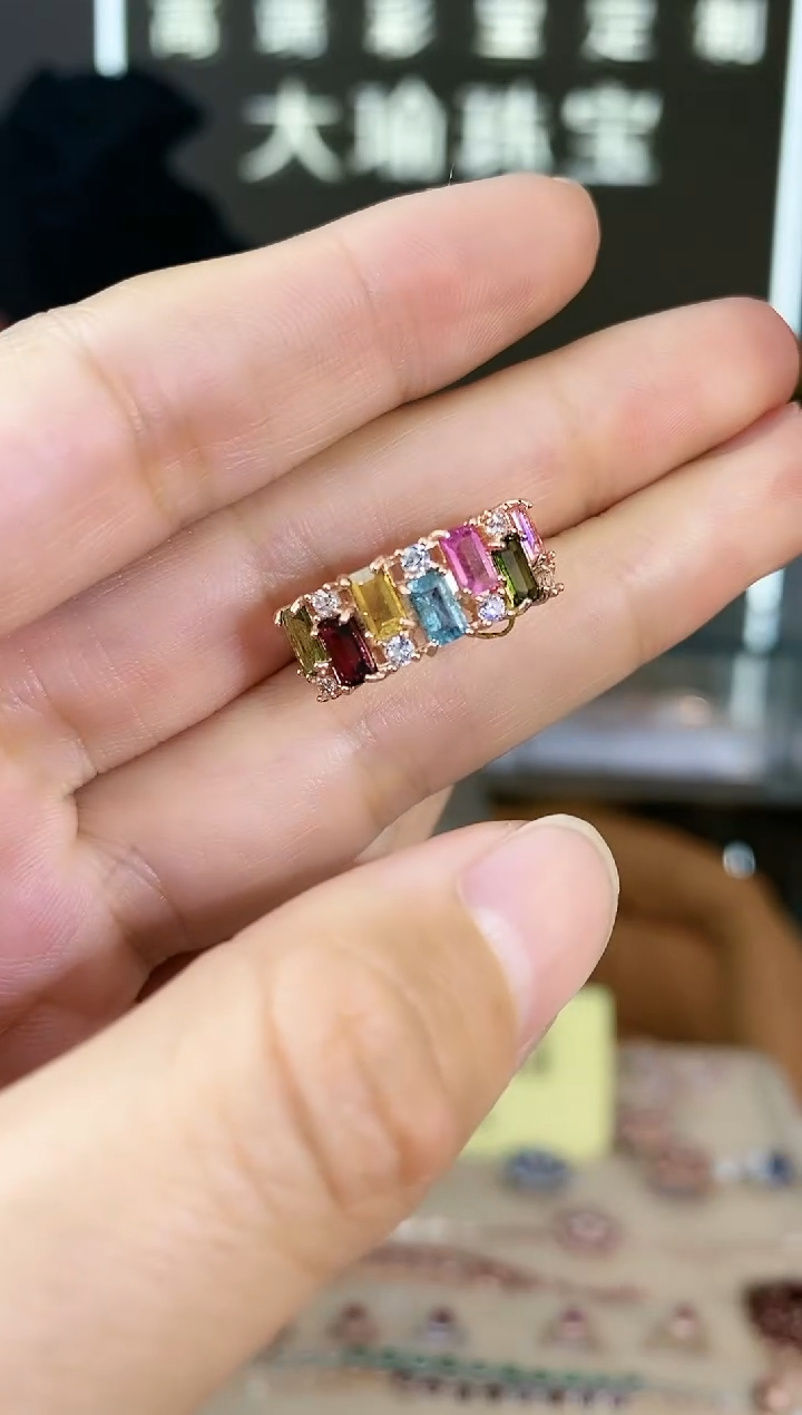 【闪购商品】碧玺手饰银S925镶嵌手饰