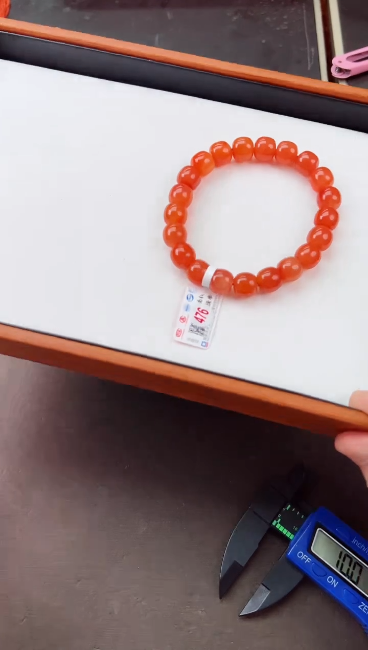 【闪购商品】南红玛瑙手串未镶嵌瓦西老型单圈手串 卡10+
