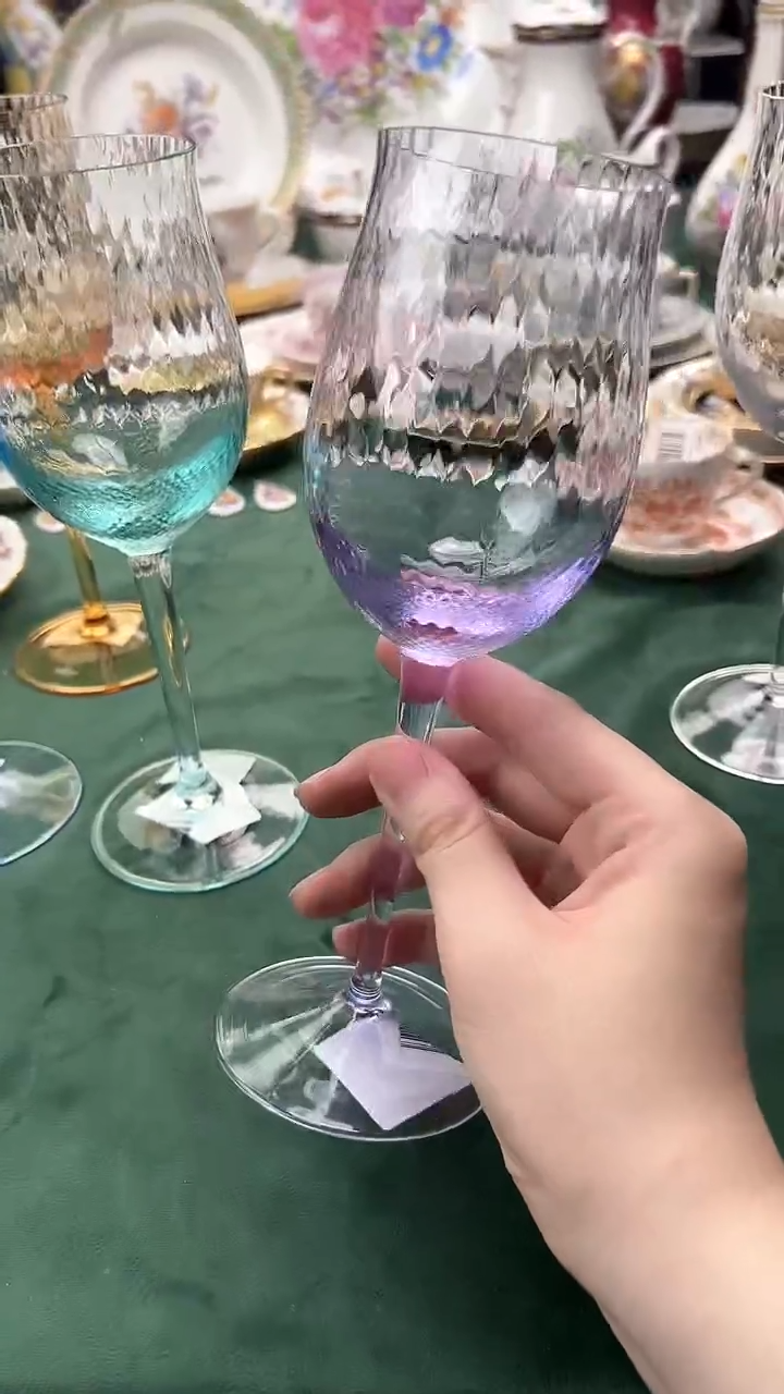 欧瓷梅森&moser水晶杯紫色