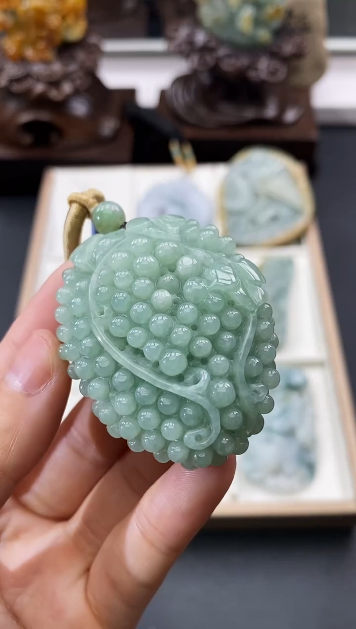 颈饰未镶嵌翡翠天然缅甸A货翡翠