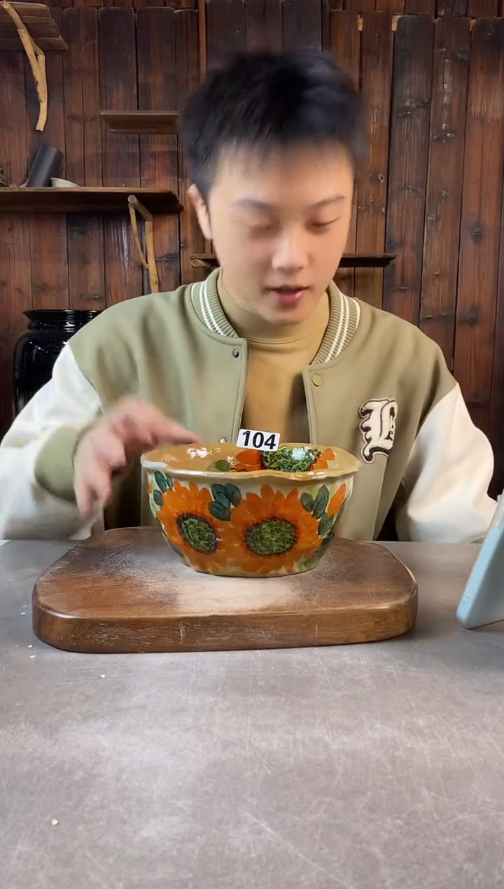 碗104，手工手绘，超值陶瓷