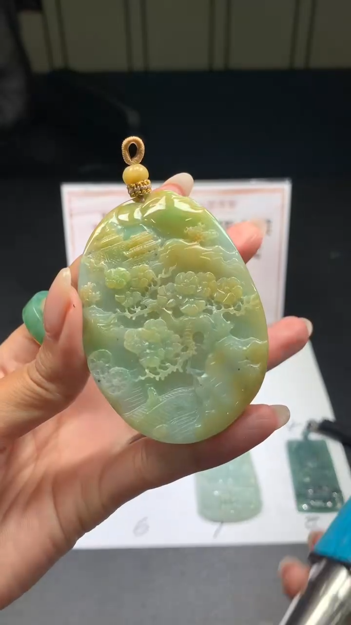 【闪购商品】定制翡翠未镶嵌不退不换CMH1件-A