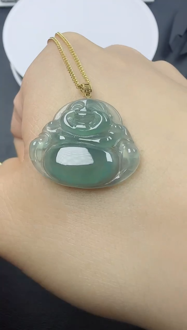 【闪购商品】翡翠颈饰18K金镶嵌1111111111