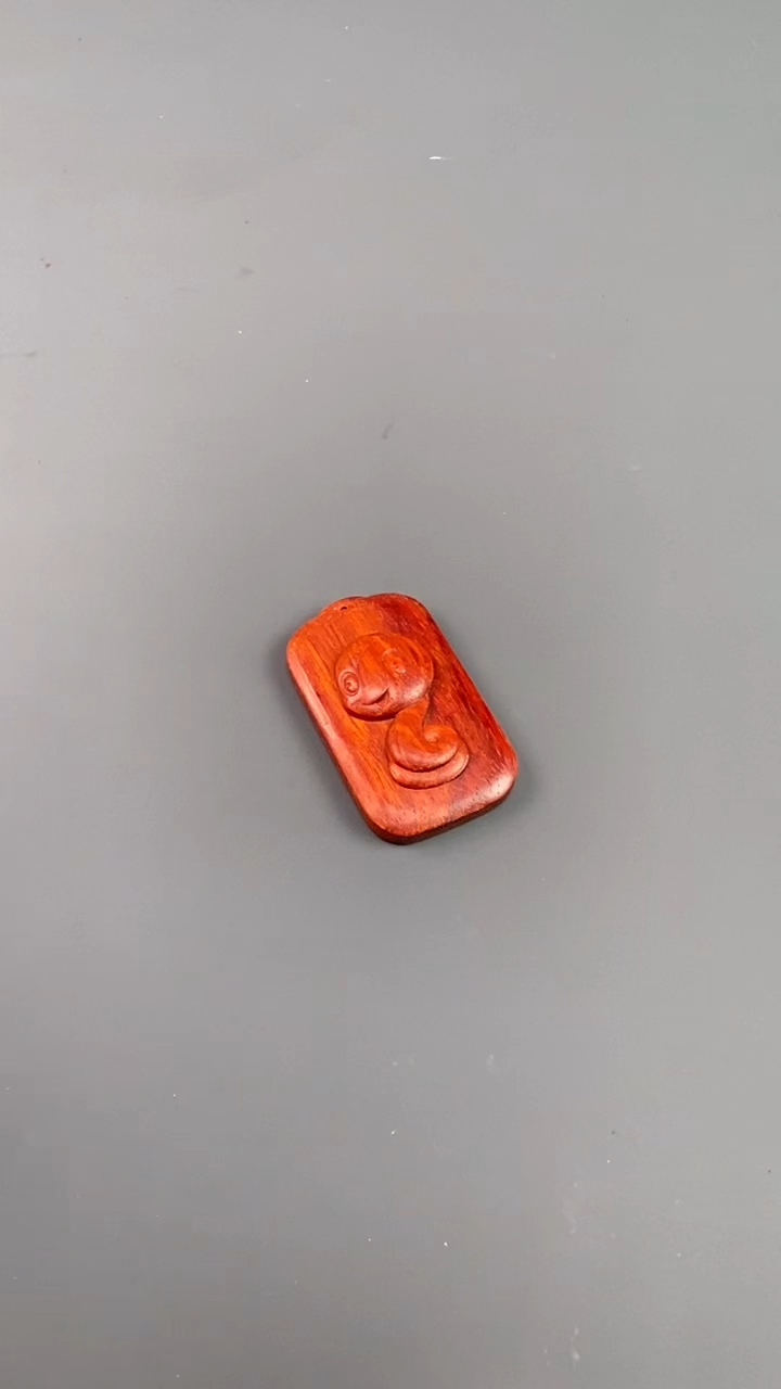 【闪购商品】檀香紫檀（小叶紫檀）把件印度小叶紫檀 蛇牌