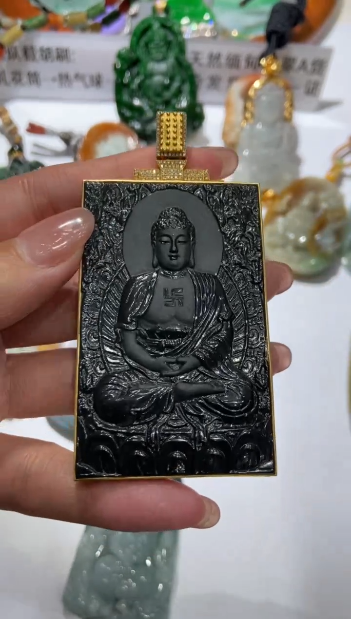 【闪购商品】翡翠颈饰18K金镶嵌1       