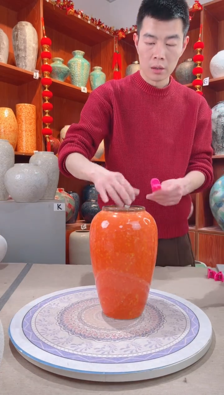 【闪购商品】瓶陶瓷花瓶 无花 微瑕a315