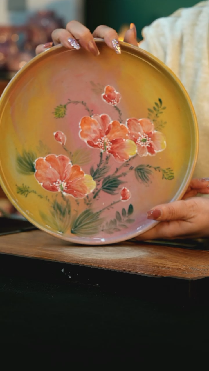 【闪购商品】杯手绘心瓷陶瓷浮力