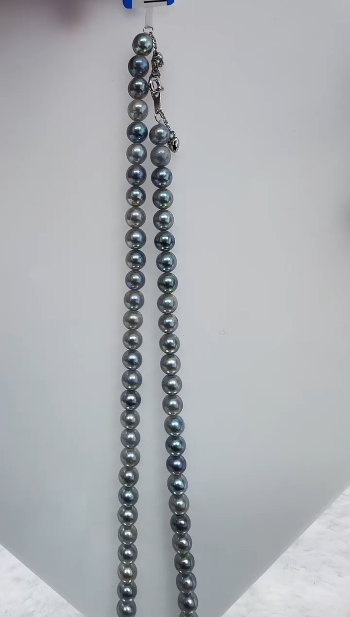 【闪购商品】海水珍珠DA银S925镶嵌t878 灰珠串6