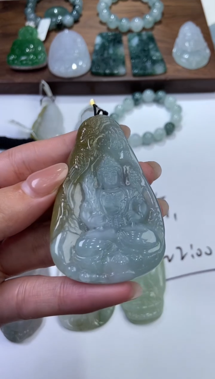 翡翠未镶嵌颈饰285846