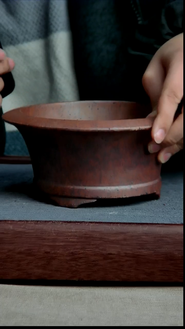 紫砂花盆14.5*7.5内径尺寸