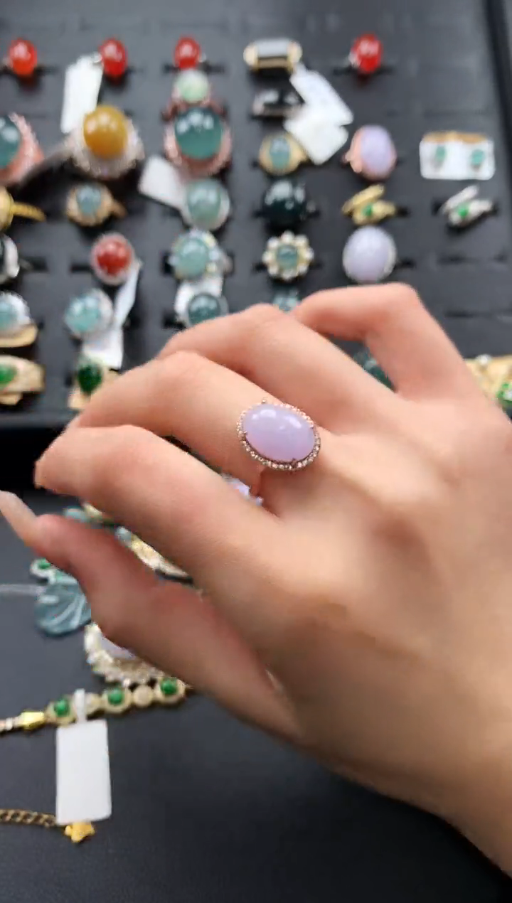 【闪购商品】翡翠戒指银S925镶嵌45643653