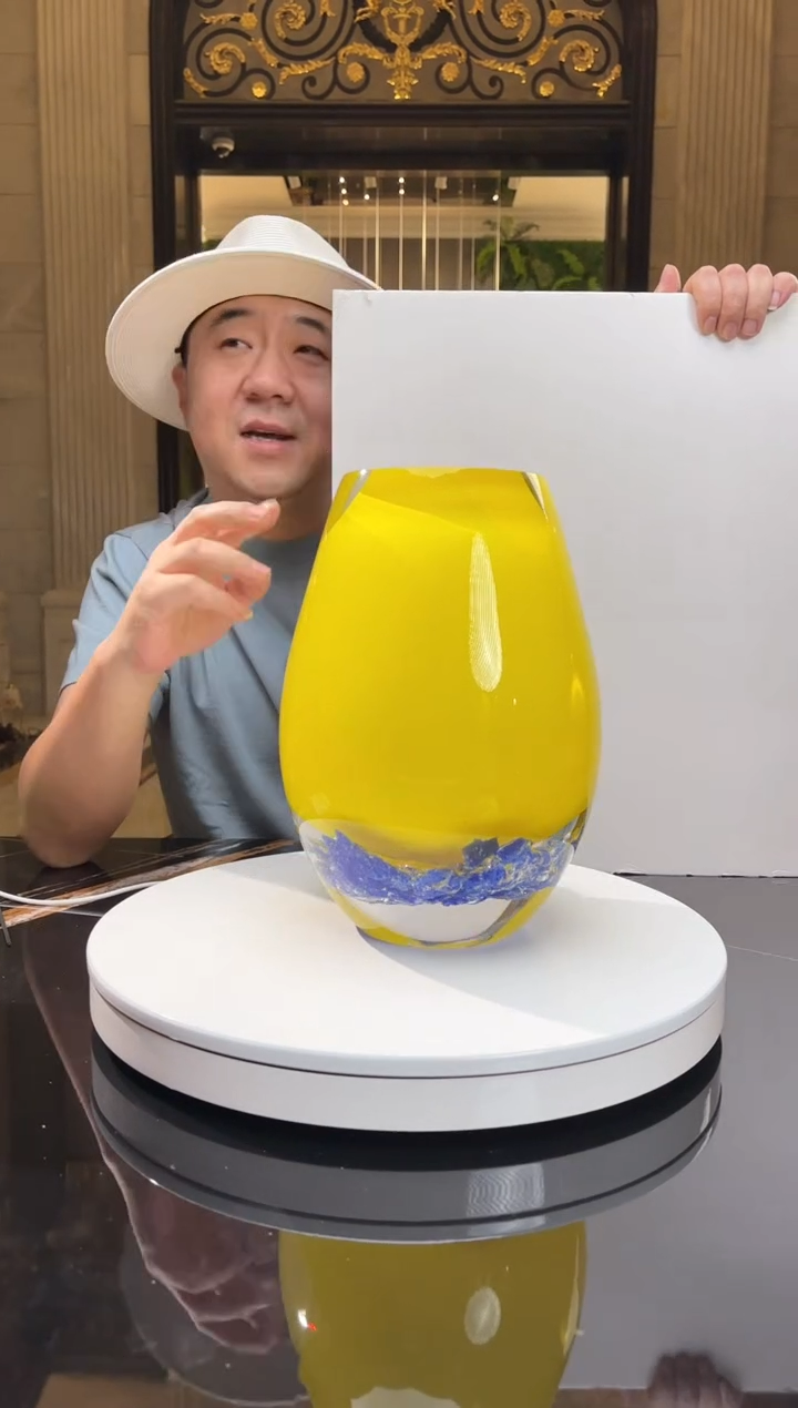 【闪购商品】摆件AJ1010022治愈黄艺术花器【预售】