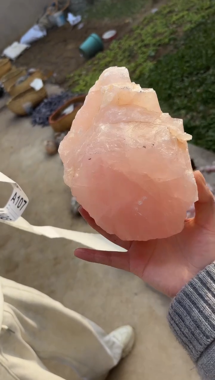 【闪购商品】水晶毕竟未镶嵌粉水晶 097