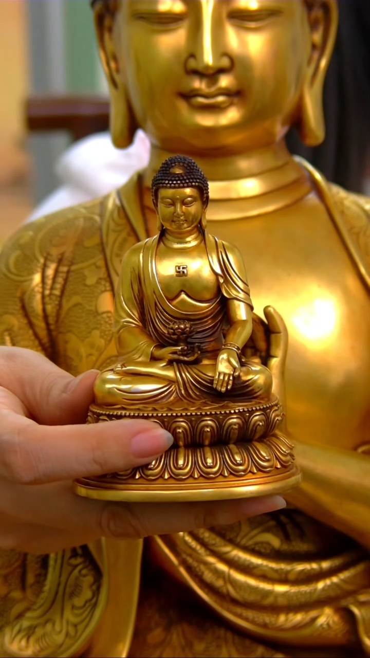 【闪购商品】紫铜鎏金，10分阿弥陀佛A20527-Z