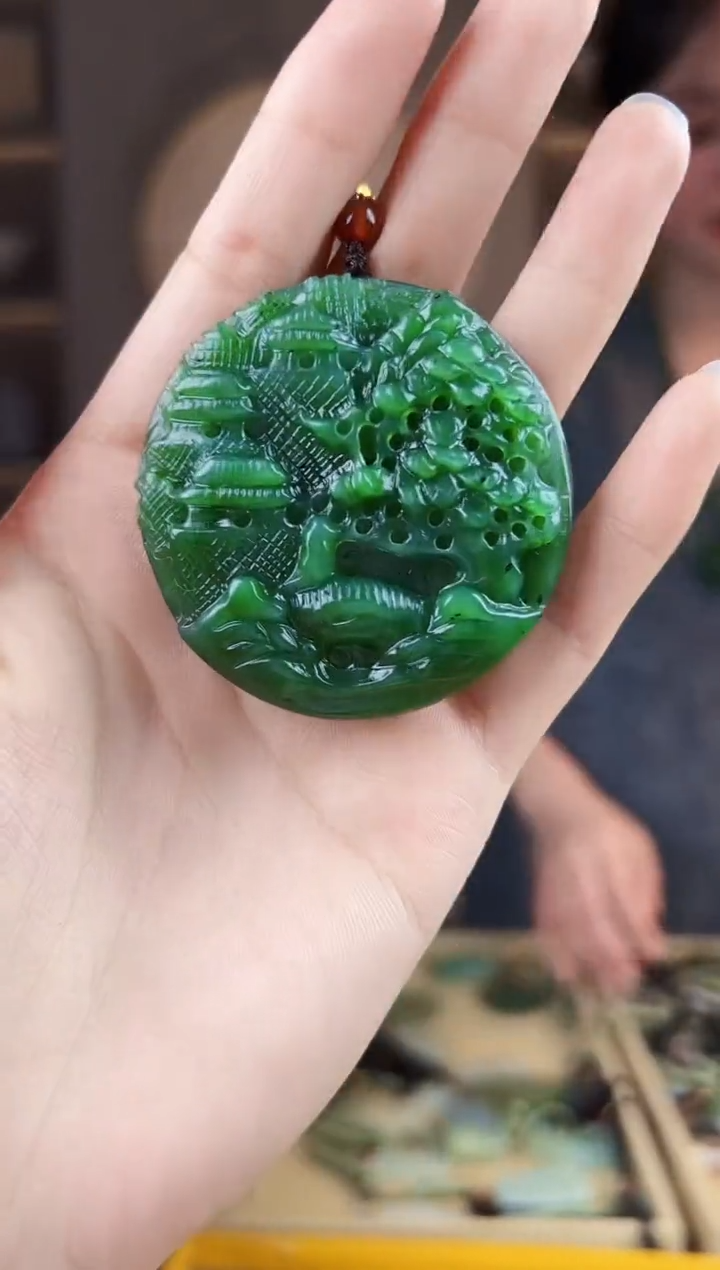 颈饰未镶嵌和田玉拍一发一，多样性发货