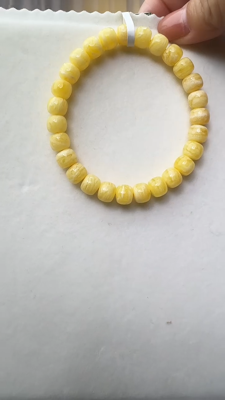 手串琥珀未镶嵌M**.虎皮纹精品高货