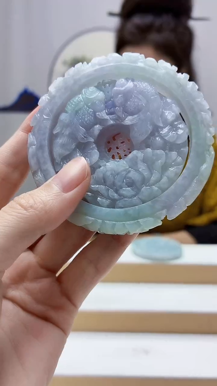 未镶嵌定制翡翠4829zm-毛货手镯68（56圈）