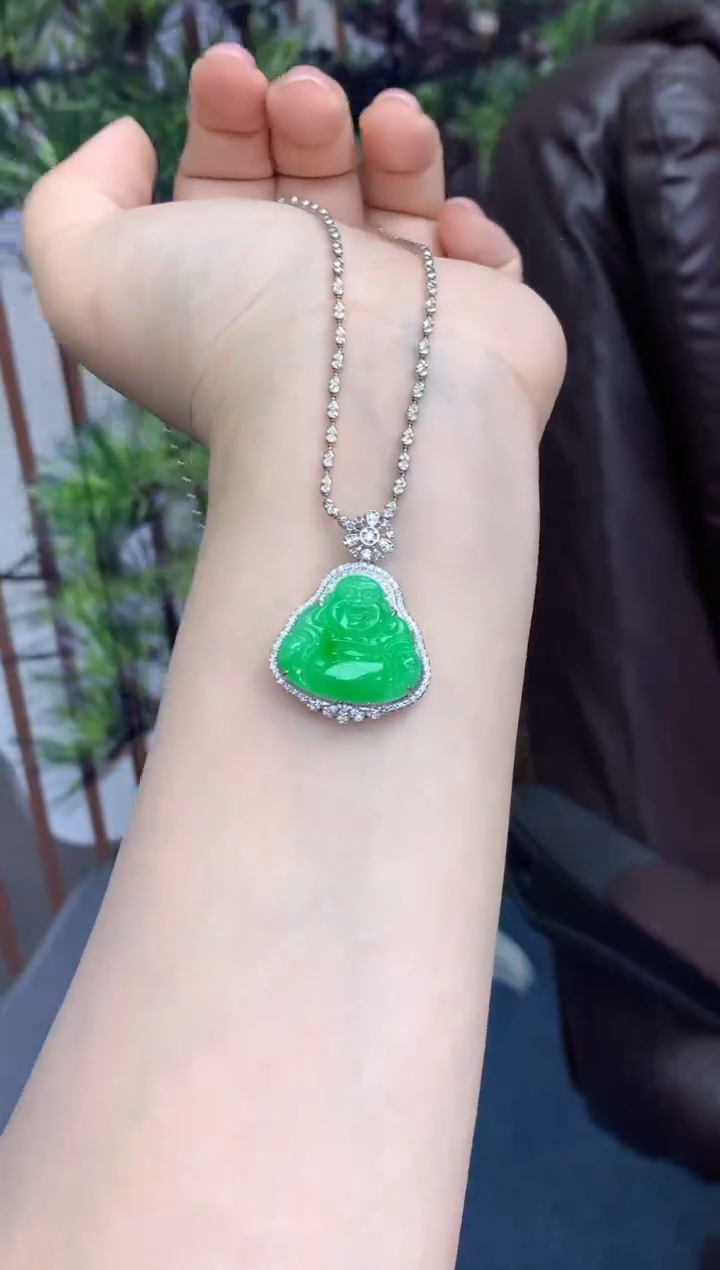 【闪购商品】翡翠颈饰18K金镶嵌678-中国好珍宝