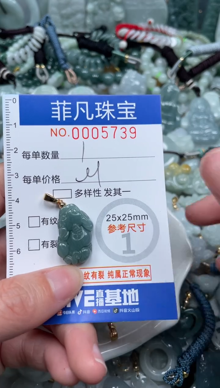 【闪购商品】翡翠颈饰未镶嵌00..5739