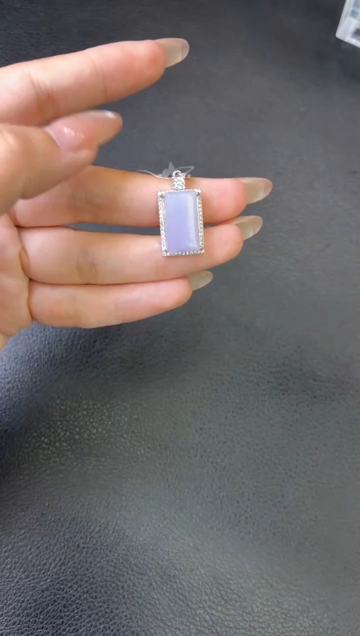 吊坠(不含链)银S925镶嵌翡翠吊坠 多样性发一件