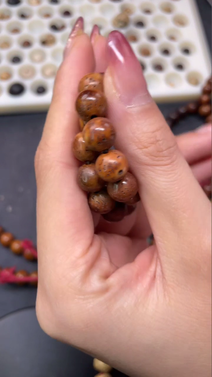 【闪购商品】星月菩提手串中珀金级星月卡10正圆10手串