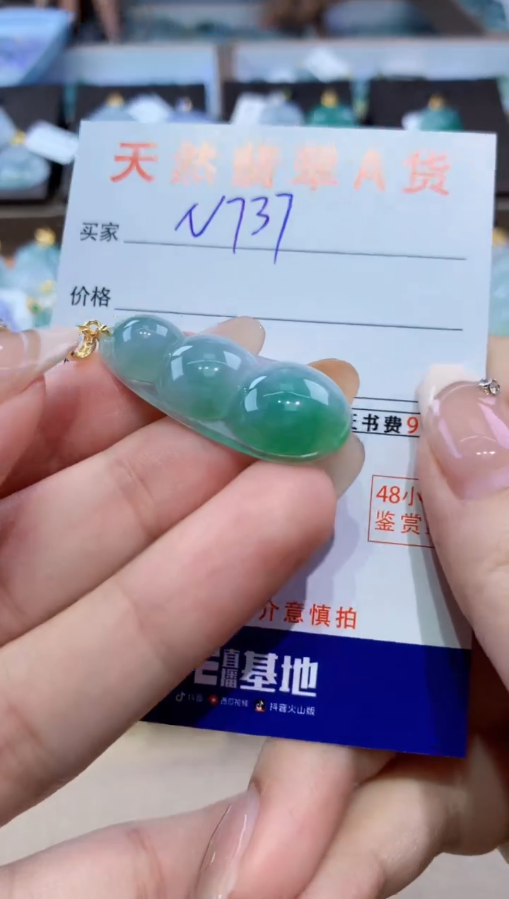 颈饰未镶嵌翡翠天然缅甸翡翠A货挂件 